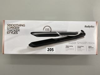 BABYLISS SUPER SMOOTH WIDE HAIR STRAIGHTNERS (SEALED)