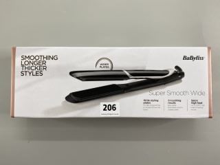 BABYLISS SUPER SMOOTH WIDE HAIR STRAIGHTNERS (SEALED)