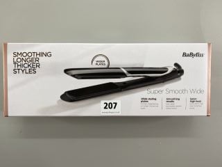 BABYLISS SUPER SMOOTH WIDE HAIR STRAIGHTNERS (SEALED)