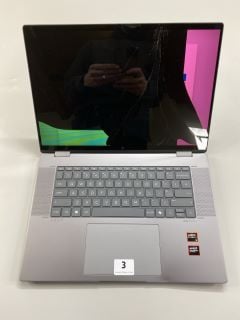 HP ENVY X360 2 IN 1 16-AD0502SA 512GB LAPTOP IN GREY. (WITH BOX & CHARGE UNIT) (SMASHED SCREEN). AMD RYZEN 5 8640HS, 8GB RAM,   [JPTN41825]