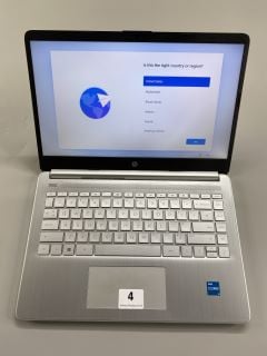 HP 14S-DQ2510SA 256GB LAPTOP IN SILVER. (WITH BOX & CHARGER). INTEL CORE I3-1115G4, 4GB RAM,   [JPTN41815]