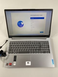 LENOVO IDEAPAD 1 128GB LAPTOP IN CLOUD GREY: MODEL NO 15AMN7 (WITH BOX & ACCESSORIES). AMD RYZEN 3 7320U, 4GB RAM,   [JPTN41817]