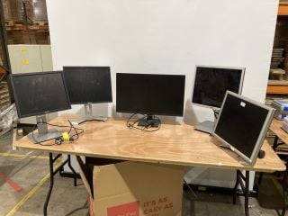 5 X ASSORTED MONITORS TO INCLUDE DELL AND LG