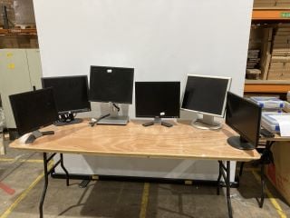 6 X ASSORTED MONITORS TO INCLUDE DELL AND IIYAMA