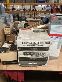 QTY OF ASSORTED PLUMBING ITEMS TO INCLUDE IMMERSION HEATERS AND MIRA  MINI DUO