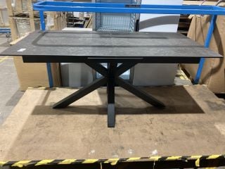 GRANITE EFFECT EXPANDING DINING TABLE