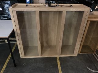 3 BAY GLASS STORAGE UNIT