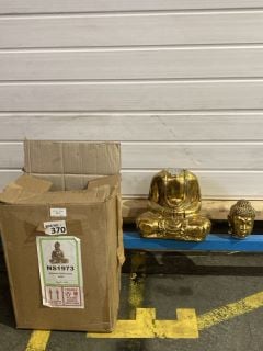 31CM GOLD STYLE BUDDHA STONE STATUE