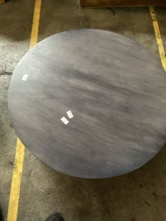 X 1 CHARCOAL WOODEN COFFEE TABLE WITH METAL LEGS