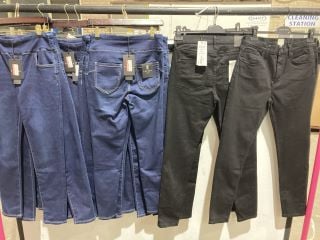 ASSORTMENT OF JEANS AND LEGGINGS TO INCLUDE FRENCH CONNECTION AND B LABEL