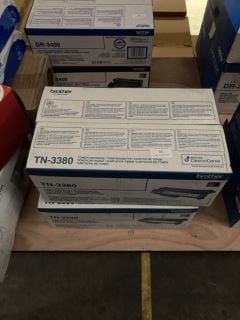 X 2 BROTHER TN-3380 TONER CARTRIDGES