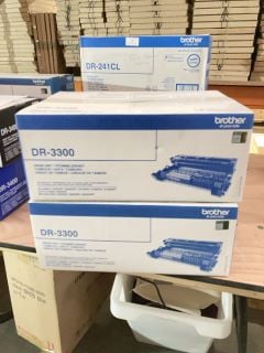 X 2 BROTHER DR-3300 TONER CARTRIDGES