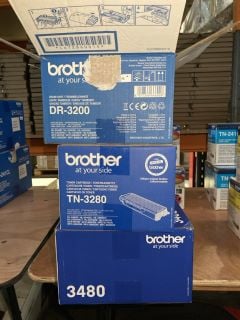 X 3 BROTHER TONER CARTIDGES TO INCLUDE 3480, TN-3280 AND DR3200.