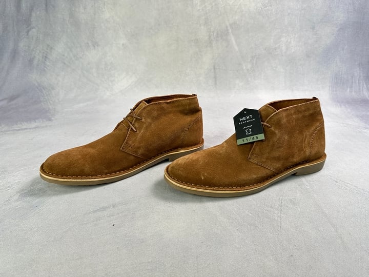 Next Suede Desert Boots With Tags - Size UK 11  (VAT ONLY PAYABLE ON BUYERS PREMIUM)