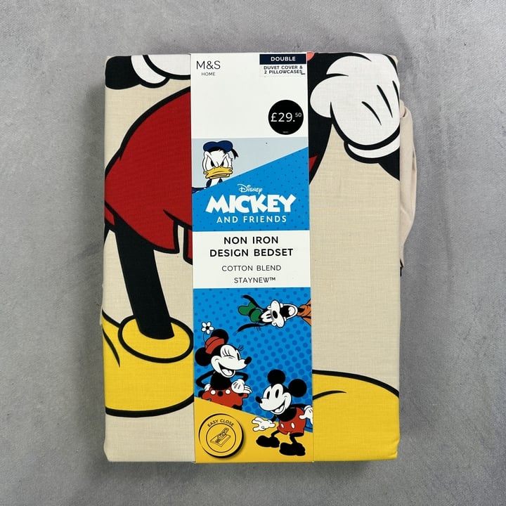 M&S Disney Mickey & Friends Non Iron Double Bed Set, Cotton Blend Staynew (VAT ONLY PAYABLE ON BUYERS PREMIUM)