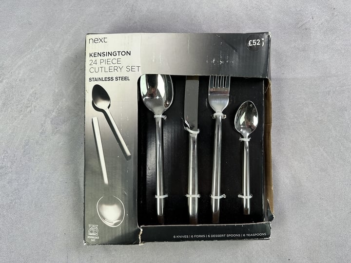 Next Kensington 24 Piece Stainless Steel Cutlery Sets (18+ PROOF OF ID) (VAT ONLY PAYABLE ON BUYERS PREMIUM)