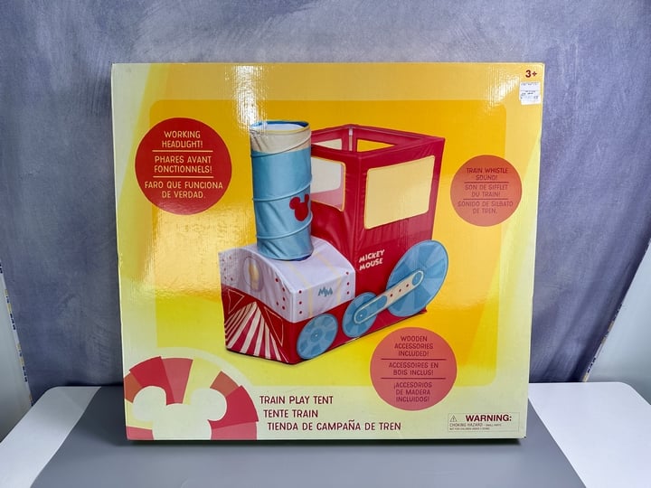 Mickey Mouse Train Play Tent Boxed (VAT ONLY PAYABLE ON BUYERS PREMIUM)