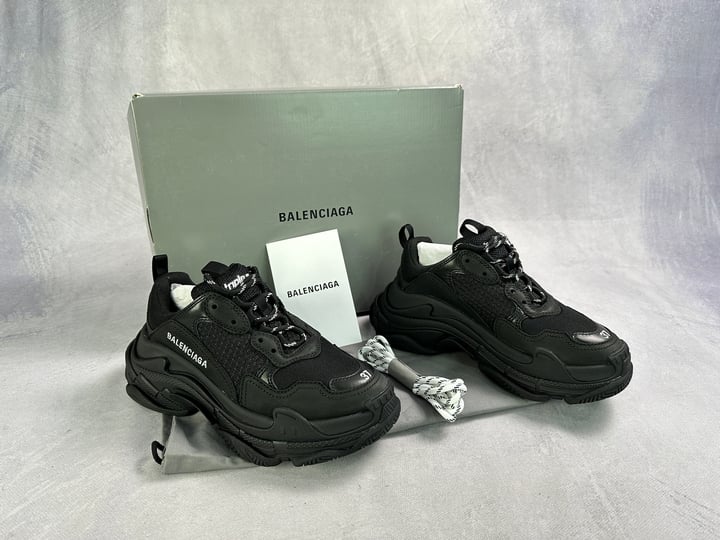 Balenciaga Triple S Sneakers With Box, Dust Bag & Sales Receipt  - Size UK 4 (VAT ONLY PAYABLE ON BUYERS PREMIUM)