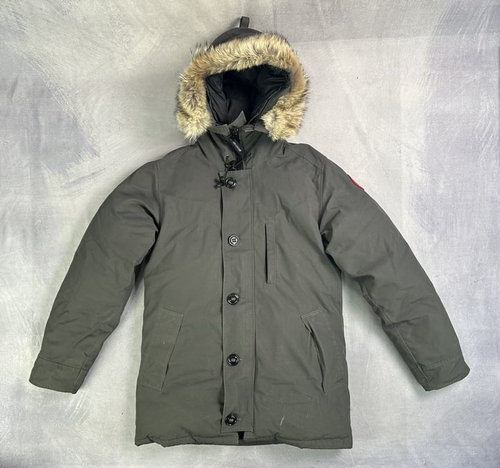 Canada Goose Chateau Parka Heritage Graphite - Size M (VAT ONLY PAYABLE ON BUYERS PREMIUM)