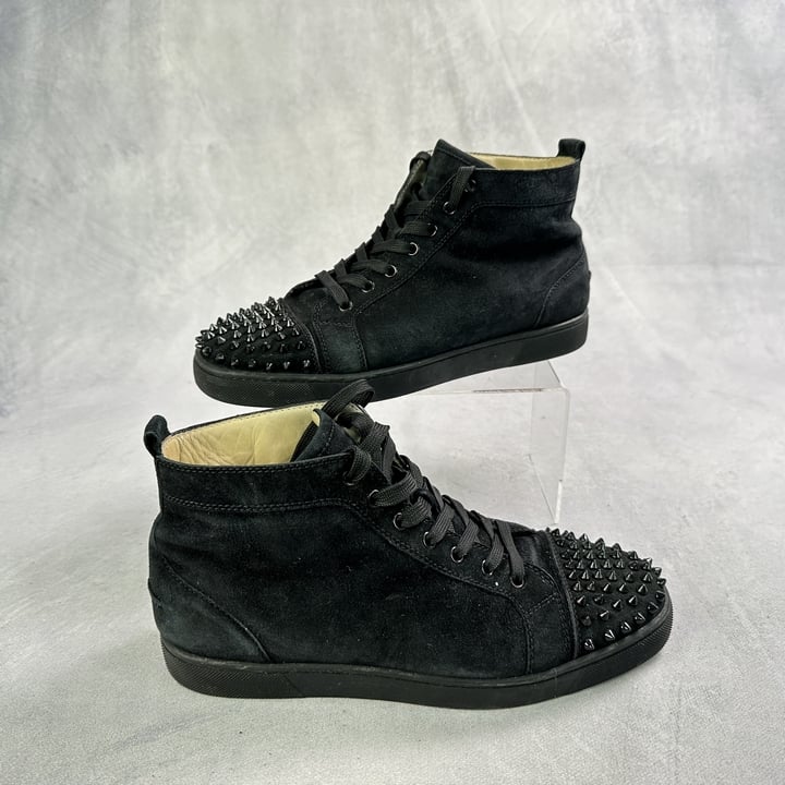 Christian Louboutin Louis Spike High Top Sneakers - Size 42.5 (VAT ONLY PAYABLE ON BUYERS PREMIUM)