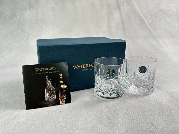 Waterford Crystal Whiskey Tumblers x2 With Box (VAT ONLY PAYABLE ON BUYERS PREMIUM)