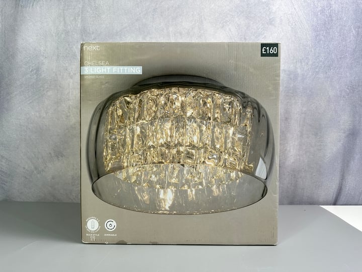 Next chelsea 3 Light fitting Light Boxed (VAT ONLY PAYABLE ON BUYERS PREMIUM)