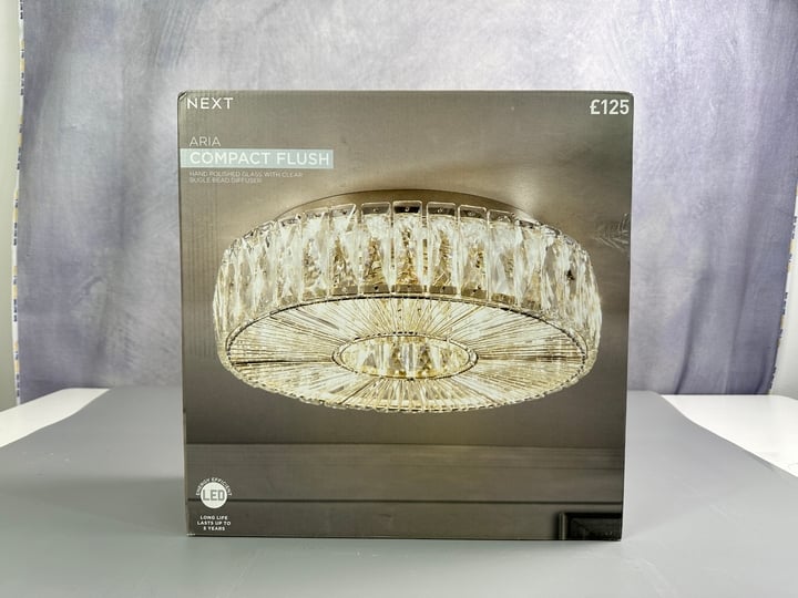 Next Aria Compact Flush Light Boxed (VAT ONLY PAYABLE ON BUYERS PREMIUM)