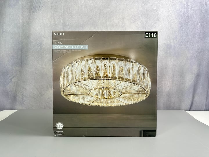 Next Aria Compact Flush Light Boxed (VAT ONLY PAYABLE ON BUYERS PREMIUM)