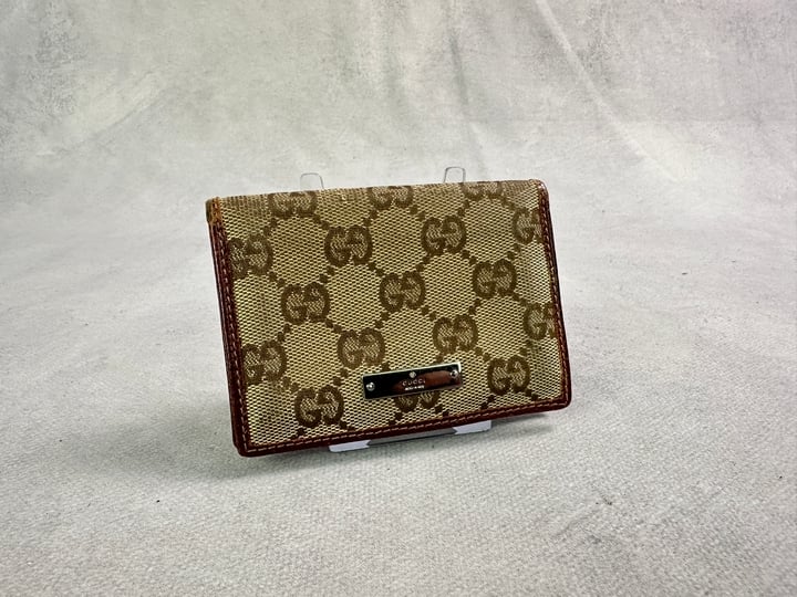 Gucci Vintage GG Monogram Card Wallet - 10.5x7x1cm (Approx)(VAT ONLY PAYABLE ON BUYERS PREMIUM)