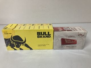 BOX OF RIZLA+ MEDIUM THIN RED & BULL BRAND SLIM FILTER TIPS (ID REQUIRED 18+)