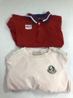 2 X CHILDREN'S DESIGNER CLOTHING INC. GUCCI POLO SHIRT