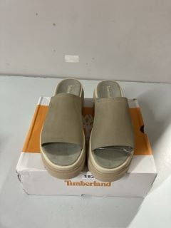 TIMBERLAND EVERLEIGH SLIDE LIGHT TAUPE NUBUCK WOMAN'S BOOTS - SIZE 7.5