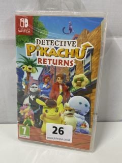 NINTENDO SWITCH DETECTIVE PIKACHU RETURNS CONSOLE GAME (SEALED)