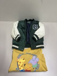 BOX OF CHILDREN'S CLOTHING VARIOUS SIZES