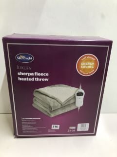 SILENT NIGHT LUXURY SHERPA FLEECE HEATED THROW