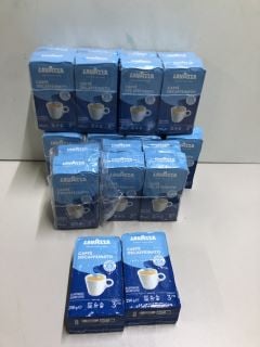 BOX OF LAVAZZA CAFFE DECAFFEINATO DECAFFEINATED GROUND COFFEE - BEST BEFORE 30/06/2026