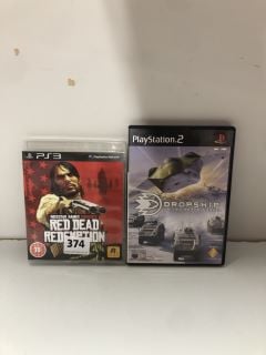 2 X GAMES TO INC SONY PS3 RED DEAD REDEMPTION (ID REQUIRED 18+)