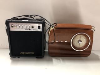 2 X ITEMS TO INC BUSH RETRO RADIO