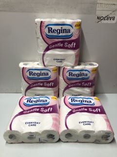 5 XREGINA GENTLE SOFT 9 PACK TOILET ROLL