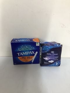 BOX OF SANITARY PRODUCTS TO INC TAMPAX SUPER PLUS