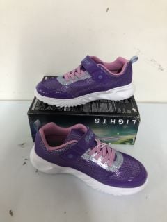 GEOX LIGHTS PURPLE CHILDREN'S SHOES - SIZE 6