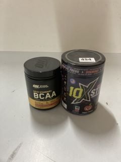 2 X PROTEIN PRODUCTS TO INC OPTIMUM NUTRITION GOLD STANDARD BCAA TRAIN + SUSTAIN 266 G - BEST BEFORE 02/2026