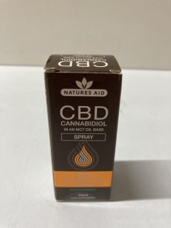 7 X NATURES AID CBD CANNABIDIOL IN A MCT OIL BASE SPRAY (ID REQUIRED 18+)