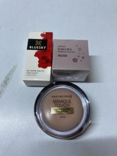 BOX OF BEAUTY PRODUCTS INC. MAX FACTOR X MIRACLE TOUCH CREAM-TO-LIQUID FOUNDATION