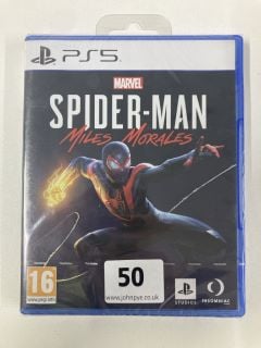 PLAYSTATION 5 MARVEL SPIDER-MAN MILES MORALES CONSOLE GAME (SEALED)