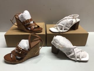 VERY BROWN WOMAN'S SHOE - SIZE 5 & VERY WHITE WOMAN'S SHOE - SIZE 6