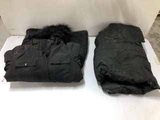 REGATTA GREAT OUTDOORS BLACK WOMEN'S COAT - SIZE 14 & REGATTA GREAT OUTDOORS BLACK WOMEN'S COAT - SIZE 8