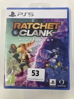 PLAYSTATION 5 RATCHET CLANK RIFT APART CONSOLE GAME (SEALED)