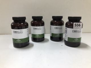 4 X CBD GURU CBD GUMMIES 1200MG (18+ ID REQUIRED)