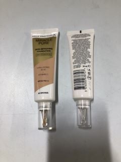 BOX OF MAX FACTOR X MIRACLE PURE SKIN IMPROVING FOUNDATION